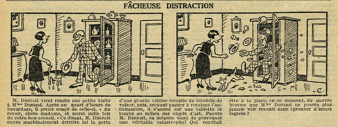 Le Petit Illustré 1933 - n°1497 - page 4 - Fâcheuse distraction - 18 juin 1933