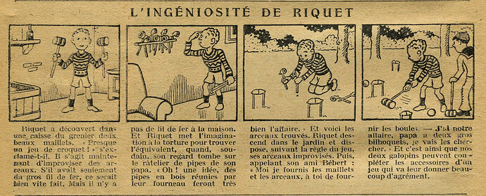 Cri-Cri 1927 - n°480 - page 4 - L'ingéniosité de Riquet - 8 décembre 1927