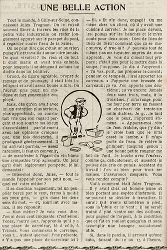 Almanach Vermot 1930 - 6 - Une belle action - Dimanche 23 février 1930
