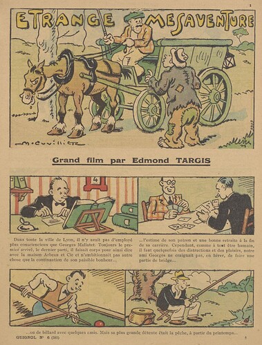 Guignol 1934 - n°6 - Etrange mésaventure - 11 février 1934 - page 1