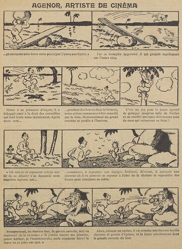 Guignol 1930 - n°136 - Agénor artiste de cinéma - 5 janvier 1930 - page 7