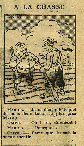 Le Petit Illustré 1933 - n°1525 - page 2 - A la chasse - 31 décembre 1933