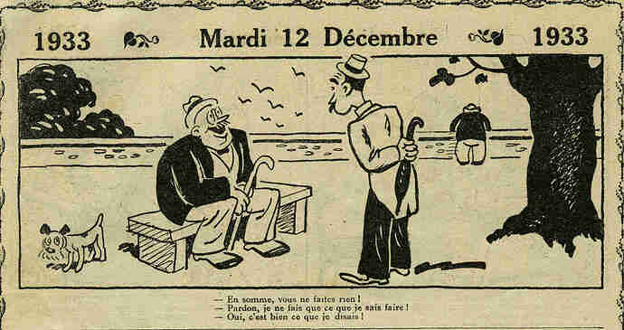Almanach Vermot 1933 - 48 - Mardi 12 décembre 1933