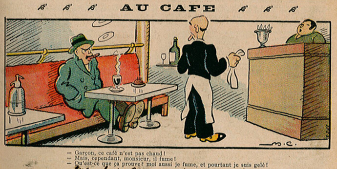 Guignol 1931 - n°179 - page 43 - Au café - 16 octobre 1931
