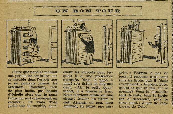 Cri-Cri 1927 - n°449 - page 14 - Un bon tour - 5 mai 1927