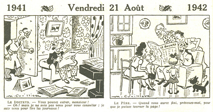 Almanach Vermot 1942 - 41 - Vendredi 21 août 1942