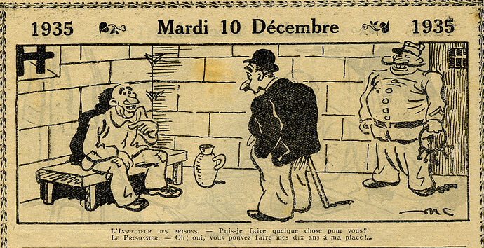 Almanach Vermot 1935 - 32 - Mardi 10 décembre 1935