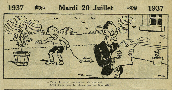 Almanach Vermot 1937 - 20 - Mardi 20 juillet 1937