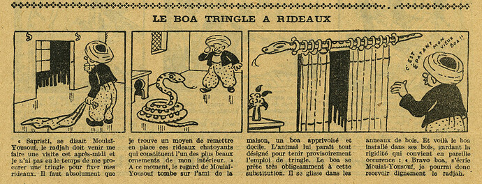 Le Petit Illustré 1928 - n°1231 - page 7 - Le boa tringle à rideaux - 13 mai 1928