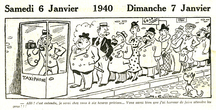 Almanach Vermot 1940 - 1 - Samedi 6 janvier 1940
