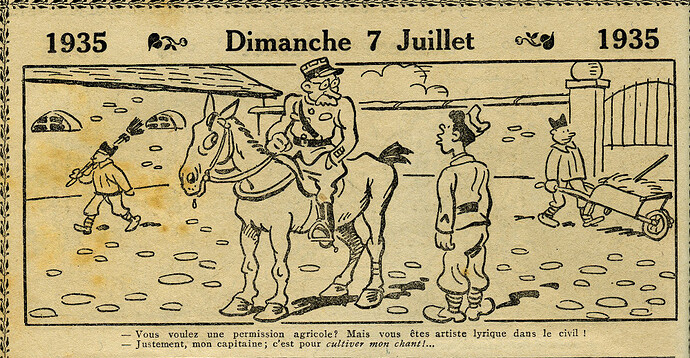 Almanach Vermot 1935 - 19 - Dimanche 7 juillet 1935