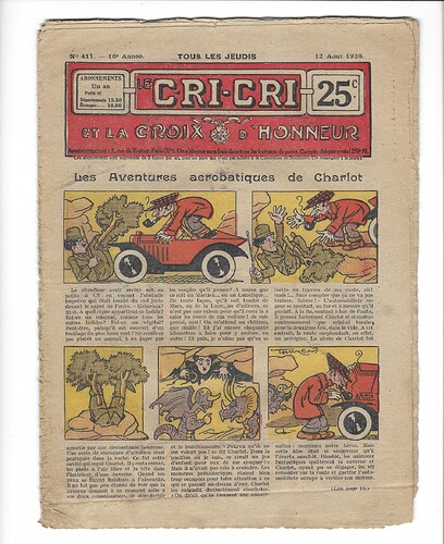 Cri-Cri 1926 - n°411 - 12 août 1926 - page 1