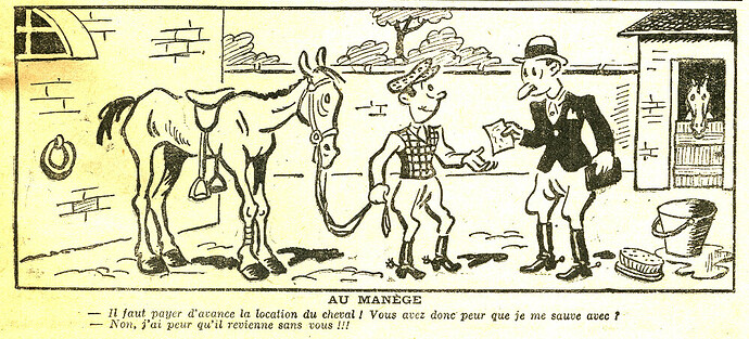 Almanach Vermot 1941 - 55 - Au manège - page 329