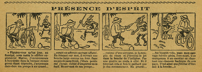 Le Petit Illustré 1927 - n°1164 - page 12 - Présence d'esprit - 30 janvier 1927