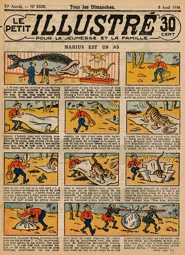 Le Petit Illustré 1934 - n°1539 - page 1 - Marius est un as - 8 avril 1934