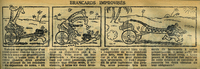 Le Petit Illustré 1934 - n°1553 - page 15 - Brancards improvisés - 15 juillet 1934