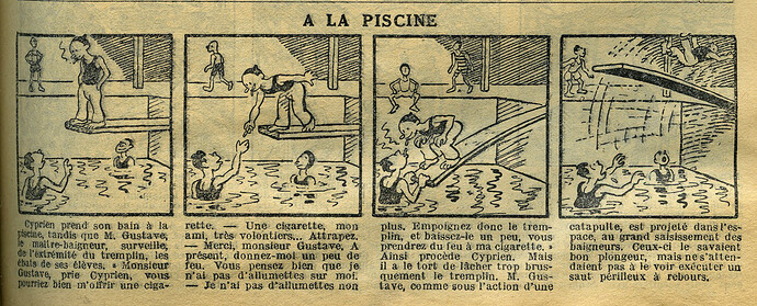 Le Petit Illustré 1934 - n°1553 - page 7 - A la piscine - 15 juillet 1934