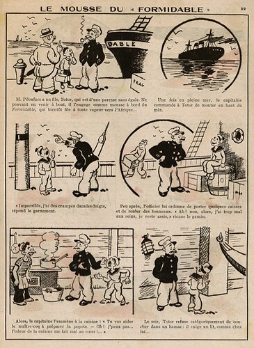 Guignol 1930 - n°146 - page 39 - Le mousse du FORMIDABLE - 1er juin 1930