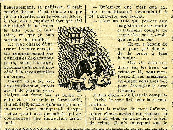 Almanach Vermot 1934 - 14 - Reconstitution - Lundi 23 avril 1934