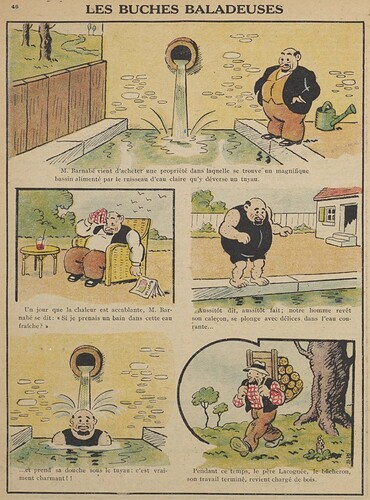 Guignol 1930 - n°147 - page 46 - Les buches baladeuses - 15 juin 1930