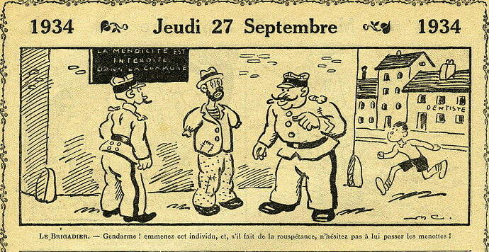 Almanach Vermot 1934 - 31 - Jeudi 27 septembre 1934