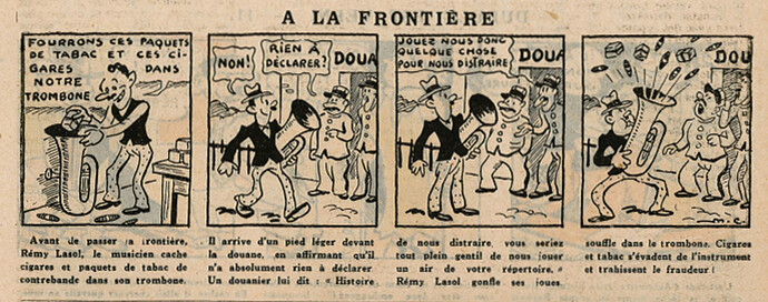 L'Epatant 1937 - n°1494 - A la frontière - 18 mars 1937 - page 15