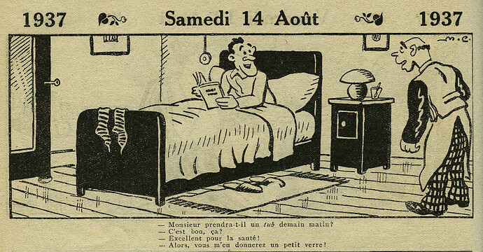 Almanach Vermot 1937 - 25 - Samedi 14 août 1937