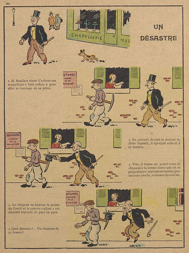 Guignol 1929 - n°117 - Un désastre - 17 mars 1929 - page 46