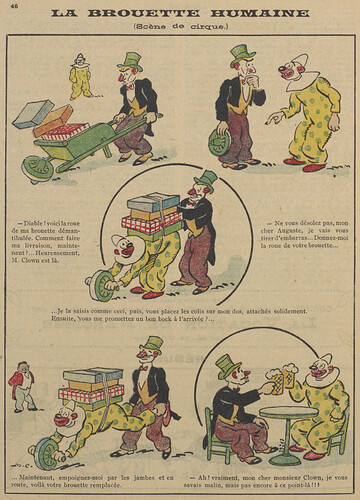 Guignol 1929 - n°126 - La brouette humaine - 4 août 1929 - page 46