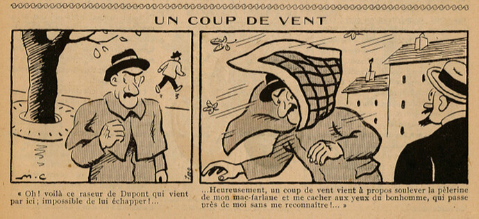 Guignol 1933 - n°237 - Un coup de vent - 16 avril 1933 - page 45