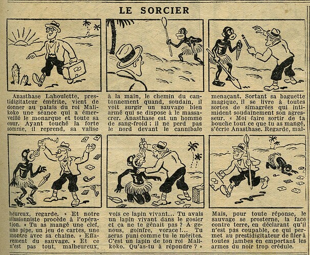 Le Petit Illustré 1932 - n°1451 - page 7 - Le sorcier - 31 juillet 1932