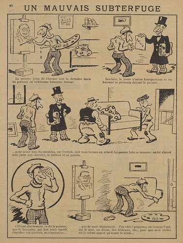 Guignol 1936 - n°6 - page 40 - Un mauvais subterfuge - 9 février 1936