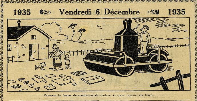 Almanach Vermot 1935 - 31 - Vendredi 6 décembre 1935