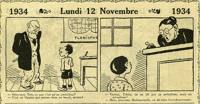 Almanach Vermot 1934 - 36 - Lundi 12 novembre 1934