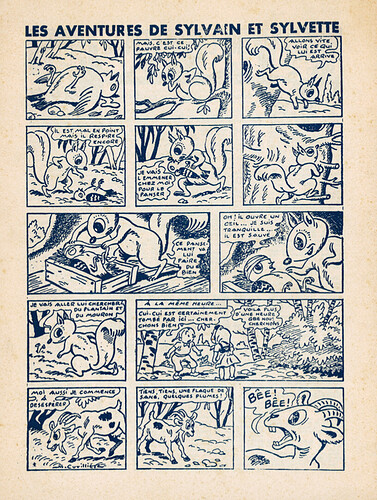 Fripounet et Marisette 1945 - n°5 - Sylvain et Sylvette - 25 novembre 1945 - Série bleue