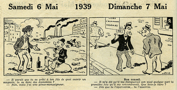 Almanach Vermot 1939 - 5 - Dimanche 7 mai 1939
