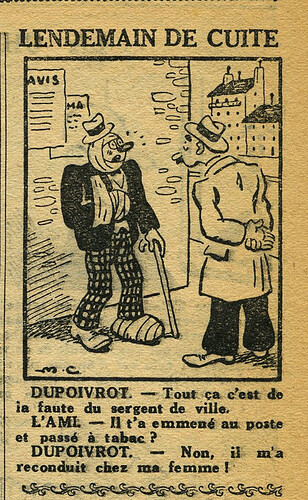 L'Epatant 1934 - n°1332 - page 13 - Lendemain de cuite - 8 février 1934