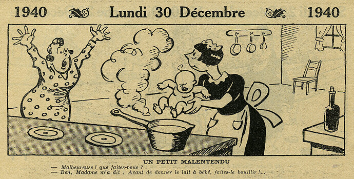 Almanach Vermot 1940 - 34 - Lundi 30 décembre 1940