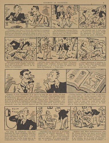 Guignol 1935 - n°10 - page 7 - Saturnin le facétieux - 10 mars 1935