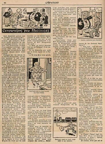 L'Epatant 1937 - n°1499 - Comparaisons peu flatteuses - 22 avril 1937 - page 10