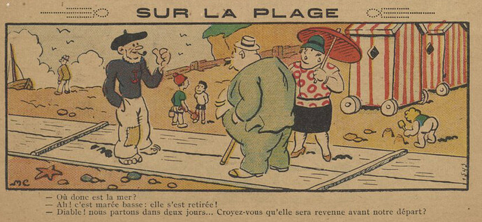 Guignol 1931 - n°174 - page 14 - Sur la plage - 2 août 1931