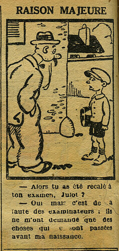 Le Petit Illustré 1930 - n°1355 - page 2 - Raison majeure - 28 septembre 1930
