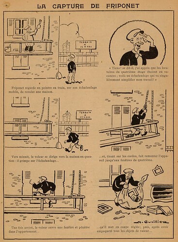 Guignol 1930 - n°154 - page 12 - La capture de Friponet - 5 octobre 1930