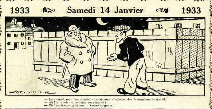 Almanach Vermot 1933 - 2 - Samedi 14 janvier 1933