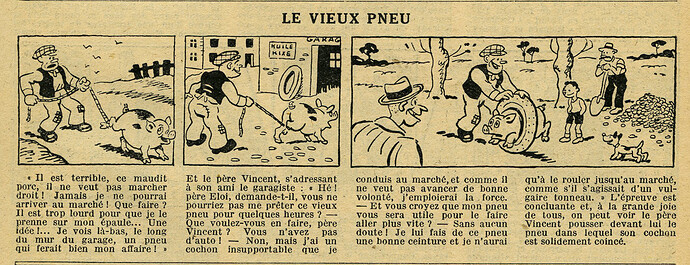 Le Petit Illustré 1933 - n°1485 - page 7 - Le vieux pneu - 26 mars 1933