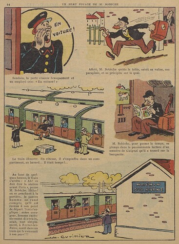 Guignol 1934 - n°23 - page 14 - Un beau voyage de M. Bobèche - 10 juin 1934
