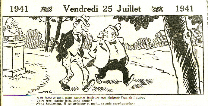 Almanach Vermot 1941 - 28 - Vendredi 25 juillet 1941