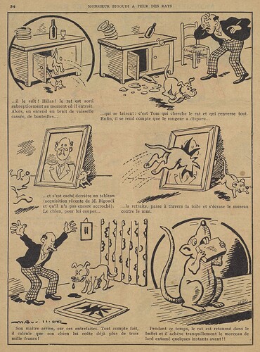 Guignol 1934 - n°29 - page 34 - Monsieur Bigoudi a peur des rats - 22 juillet 1934