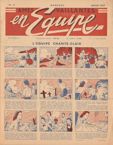 Ames Vaillantes en Equipe 1947 -n°7 - juillet 1947 - page 1