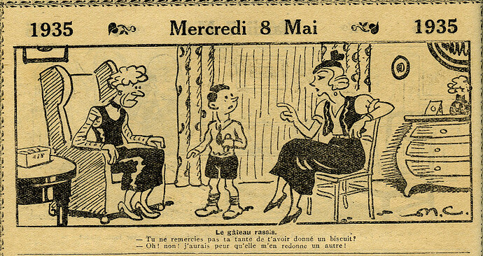 Almanach Vermot 1935 - 13 - Mercredi 8 mai 1935
